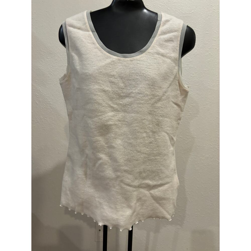 Crimson Anna Pianura Sweater Top Sleeveless Wool Blend Womens Size Small